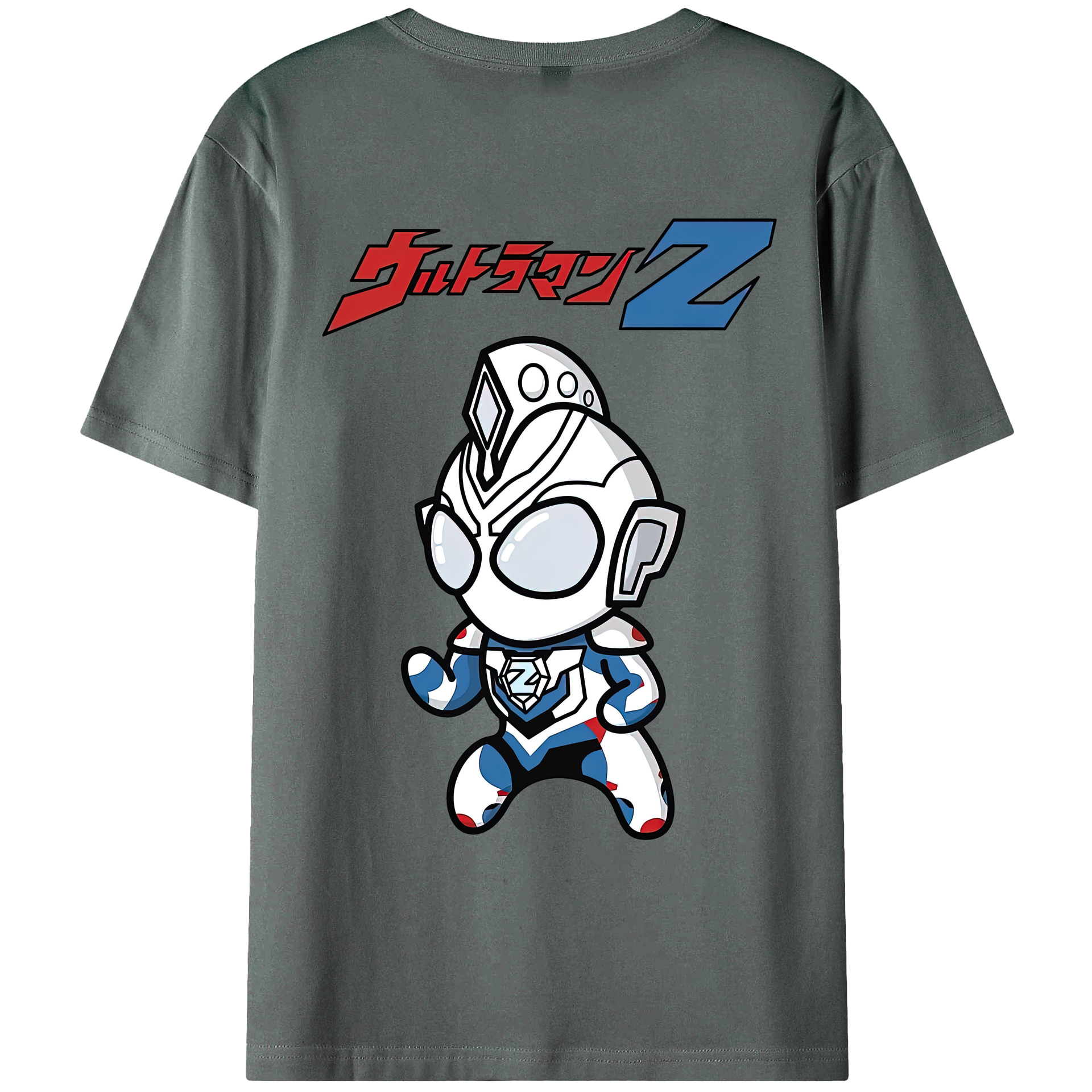 （画像用） ウルトラマン Ultraman 綿100％ メンズ半袖Tシャツ（バックプリント） 通気性